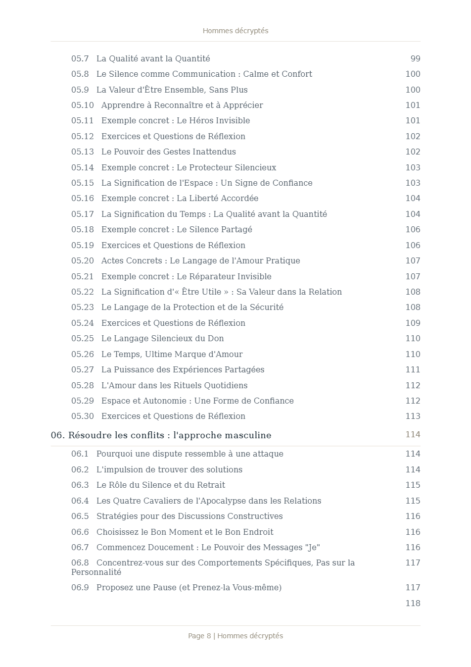 Page 1 de Hommes décryptés