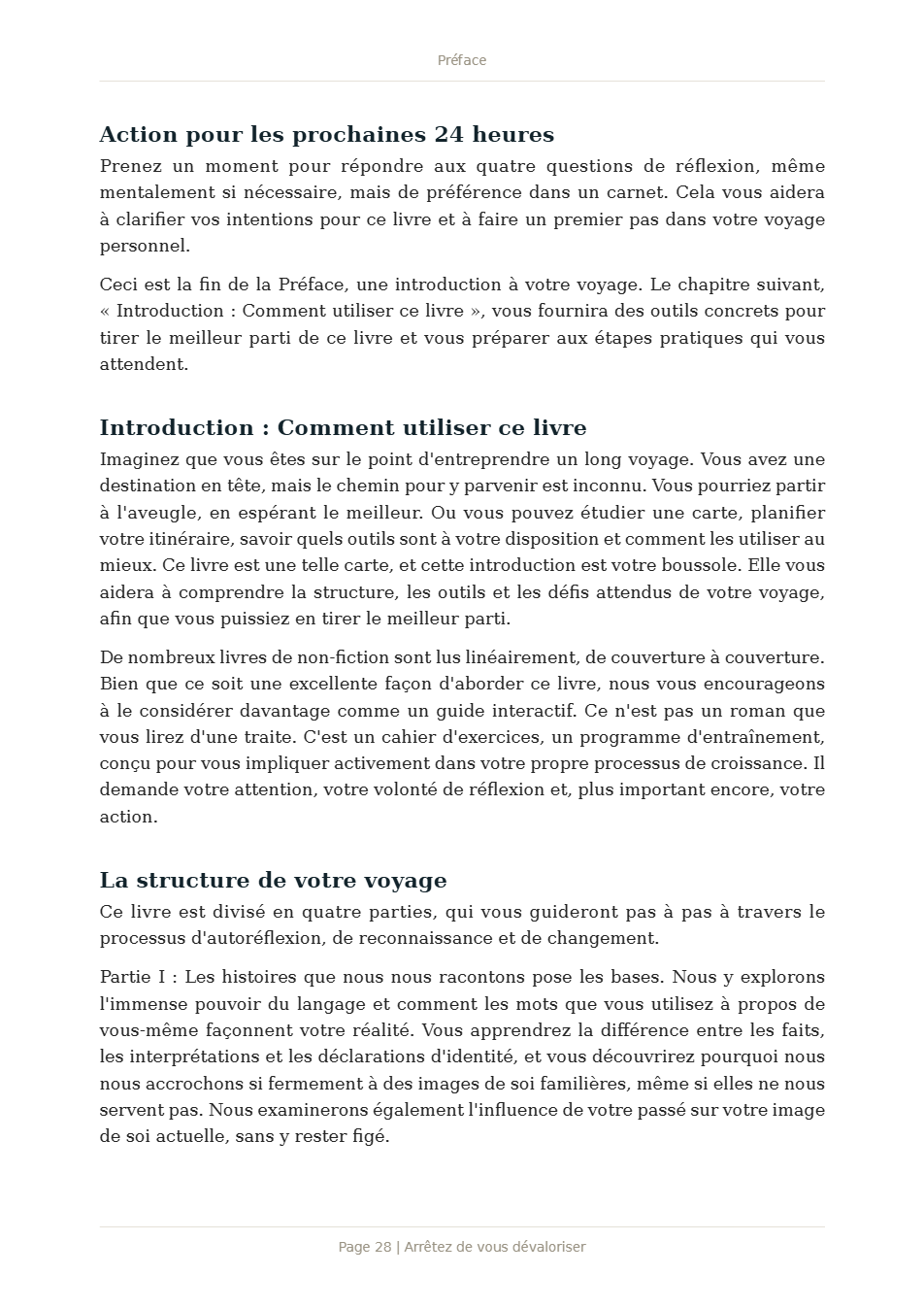 Page 1 de Arrêtez de vous dévaloriser