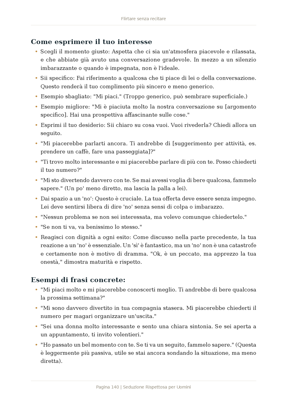 Pagina 1 di Seduzione Rispettosa per Uomini