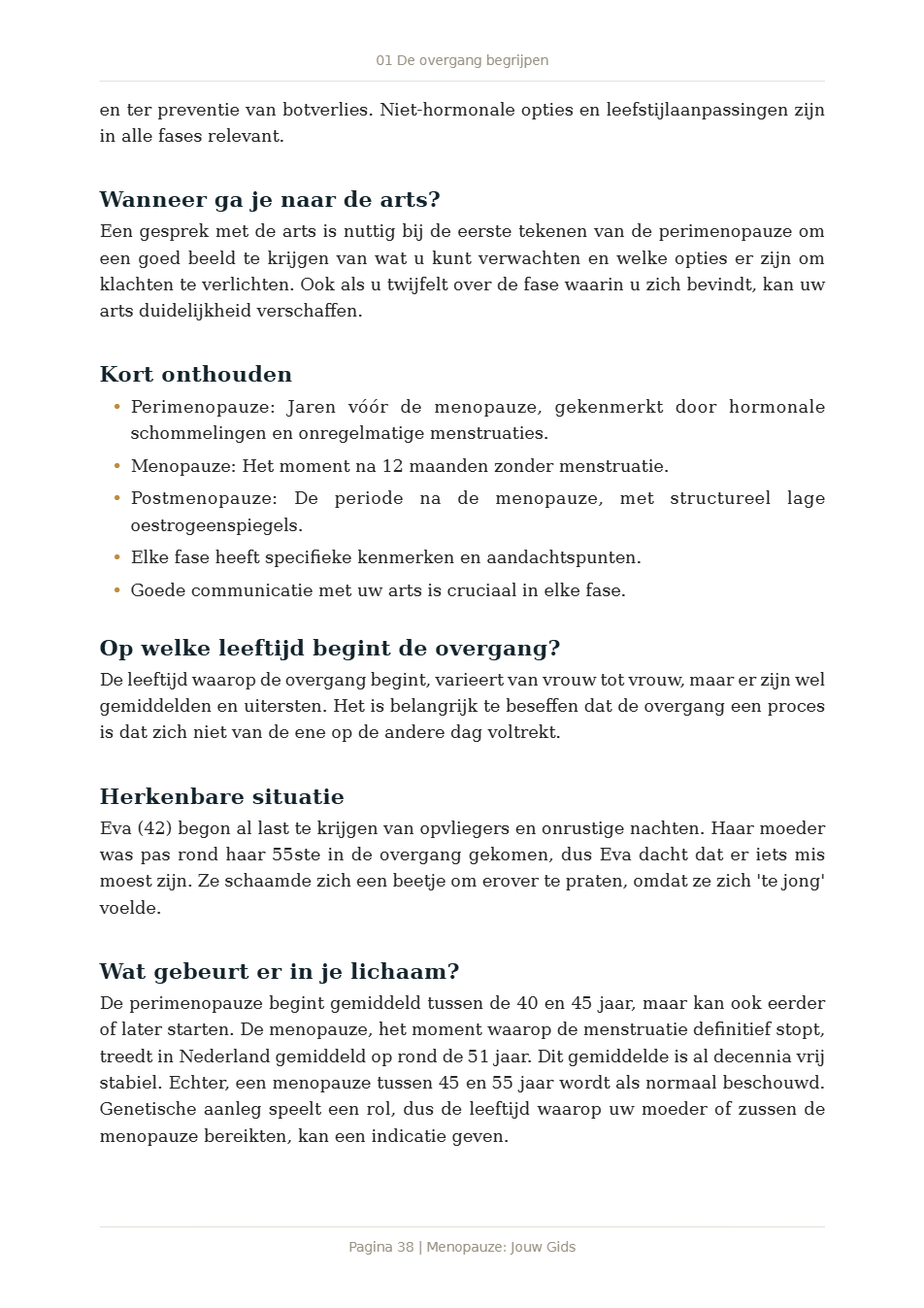 Pagina 2 van Menopauze: Jouw Gids