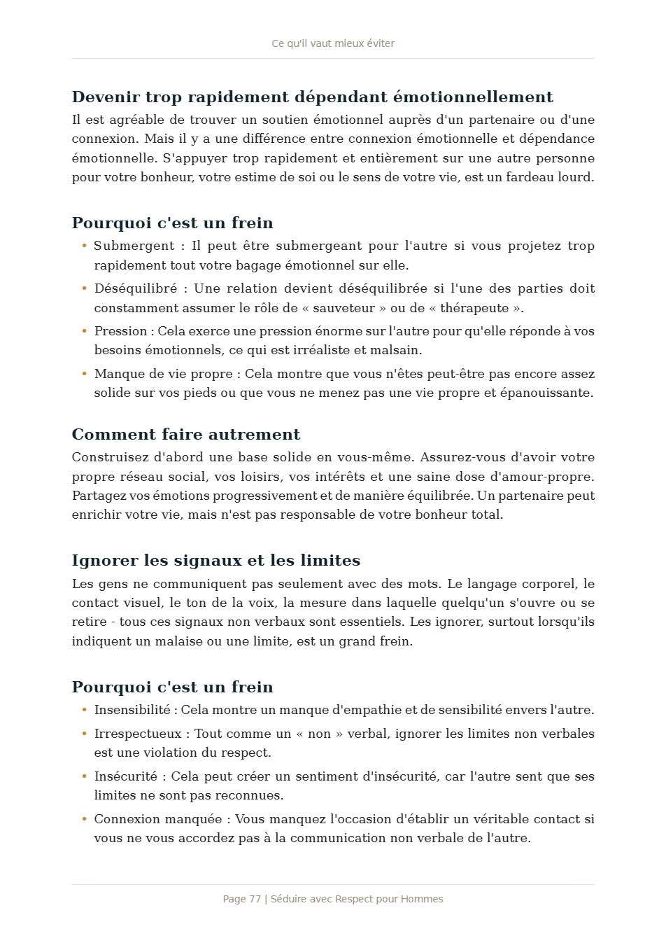Page 3 de Séduire avec Respect pour Hommes