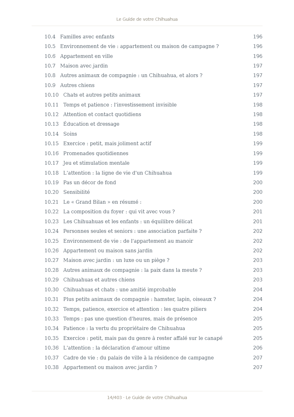 Page 1 de Le Guide de votre Chihuahua