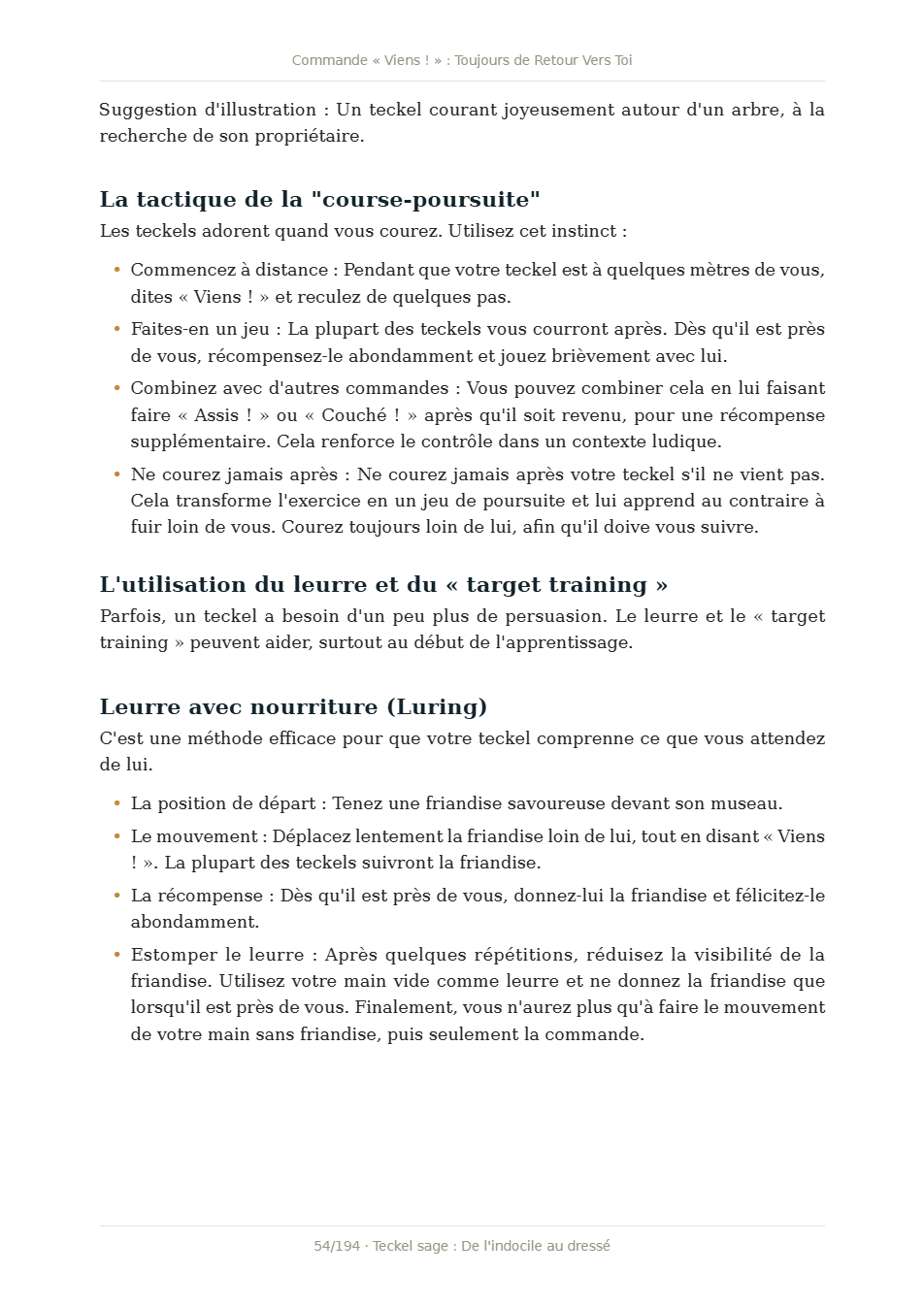 Page 2 de Teckel sage : De l'indocile au dressé