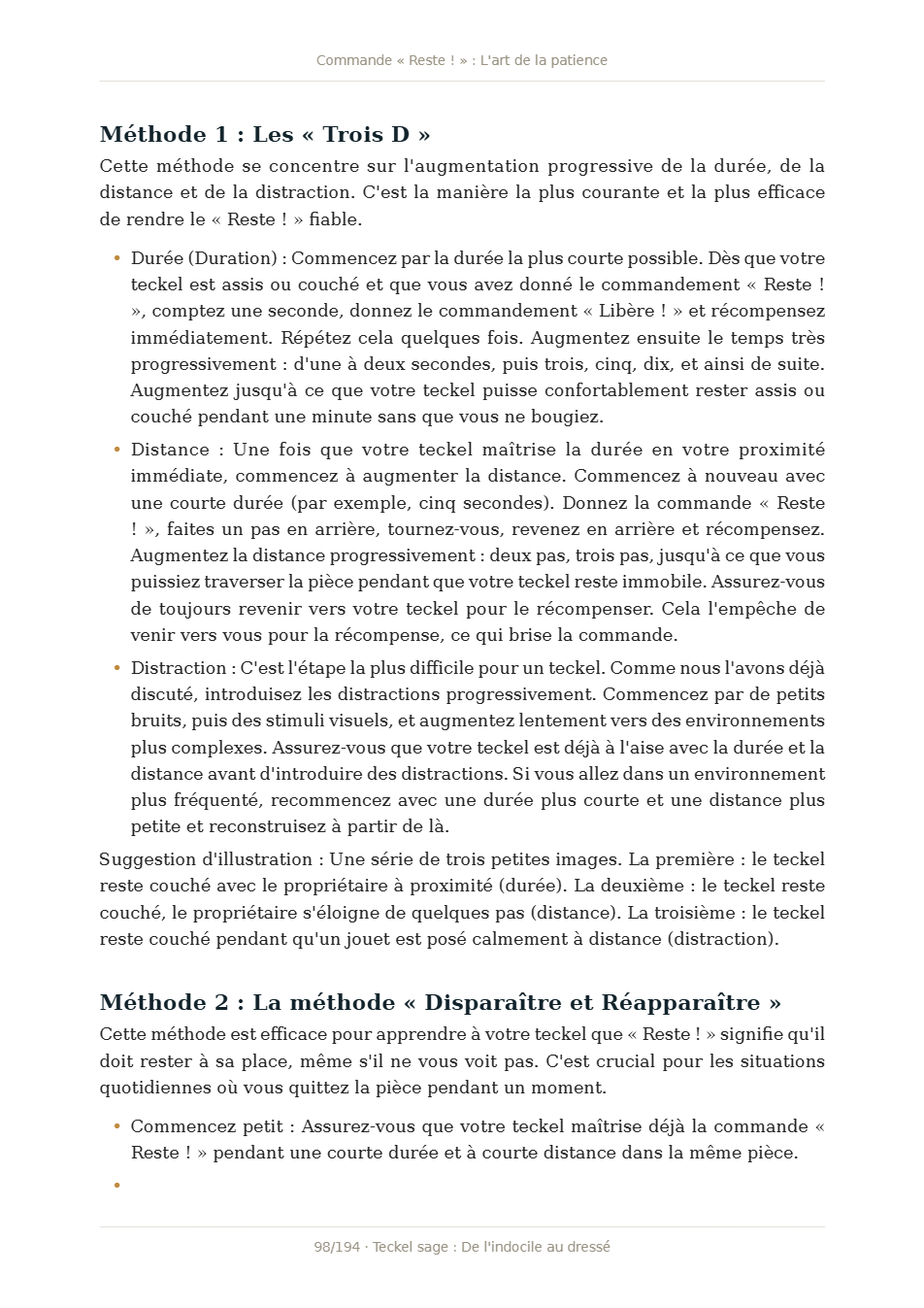 Page 3 de Teckel sage : De l'indocile au dressé