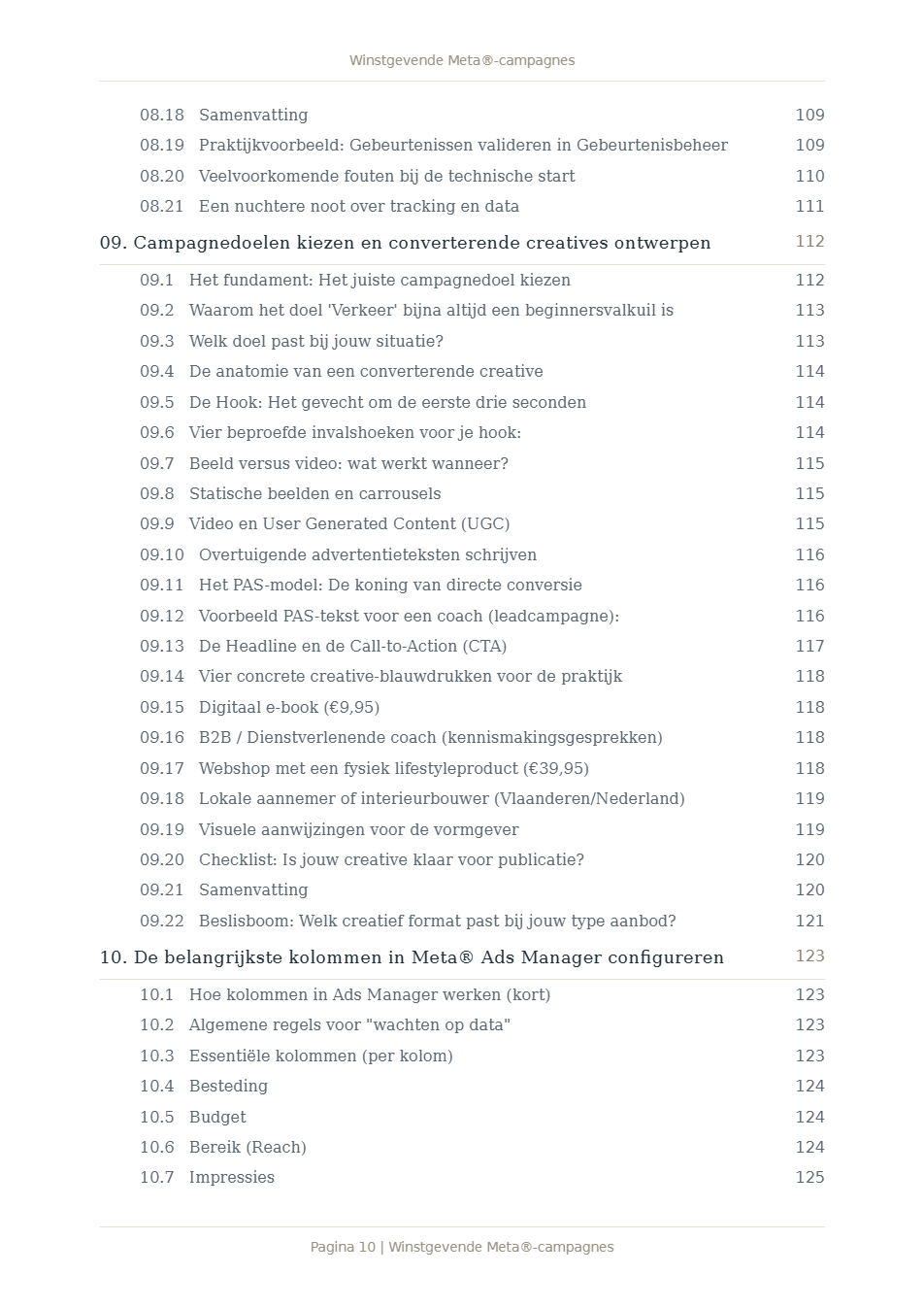Pagina 1 van Winstgevende Meta®-campagnes
