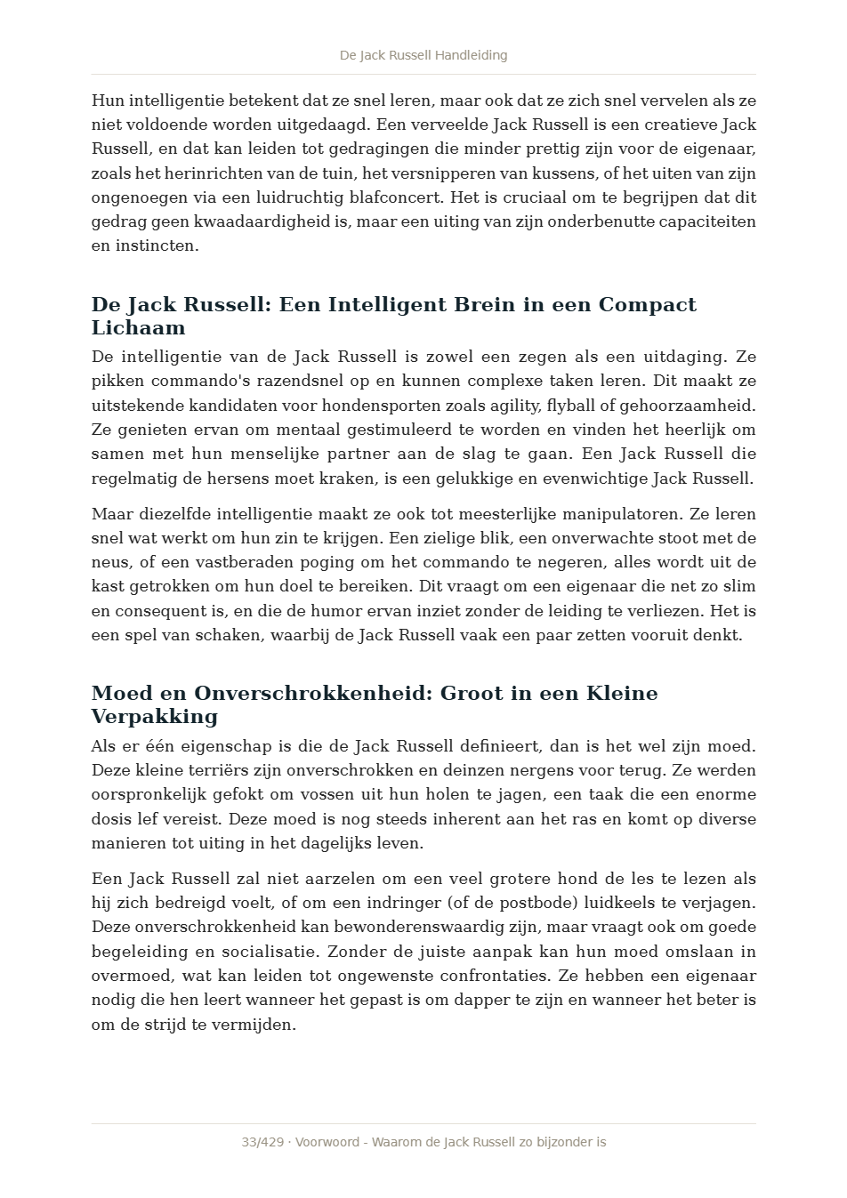 Pagina 1 van De Jack Russell Handleiding