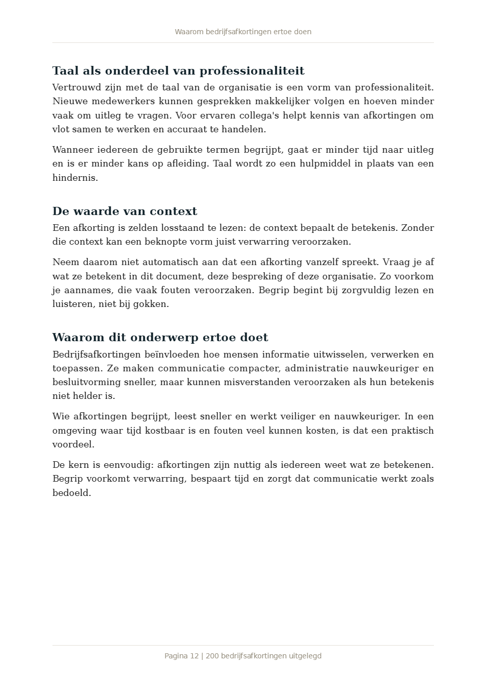Pagina 2 van 200 bedrijfsafkortingen uitgelegd