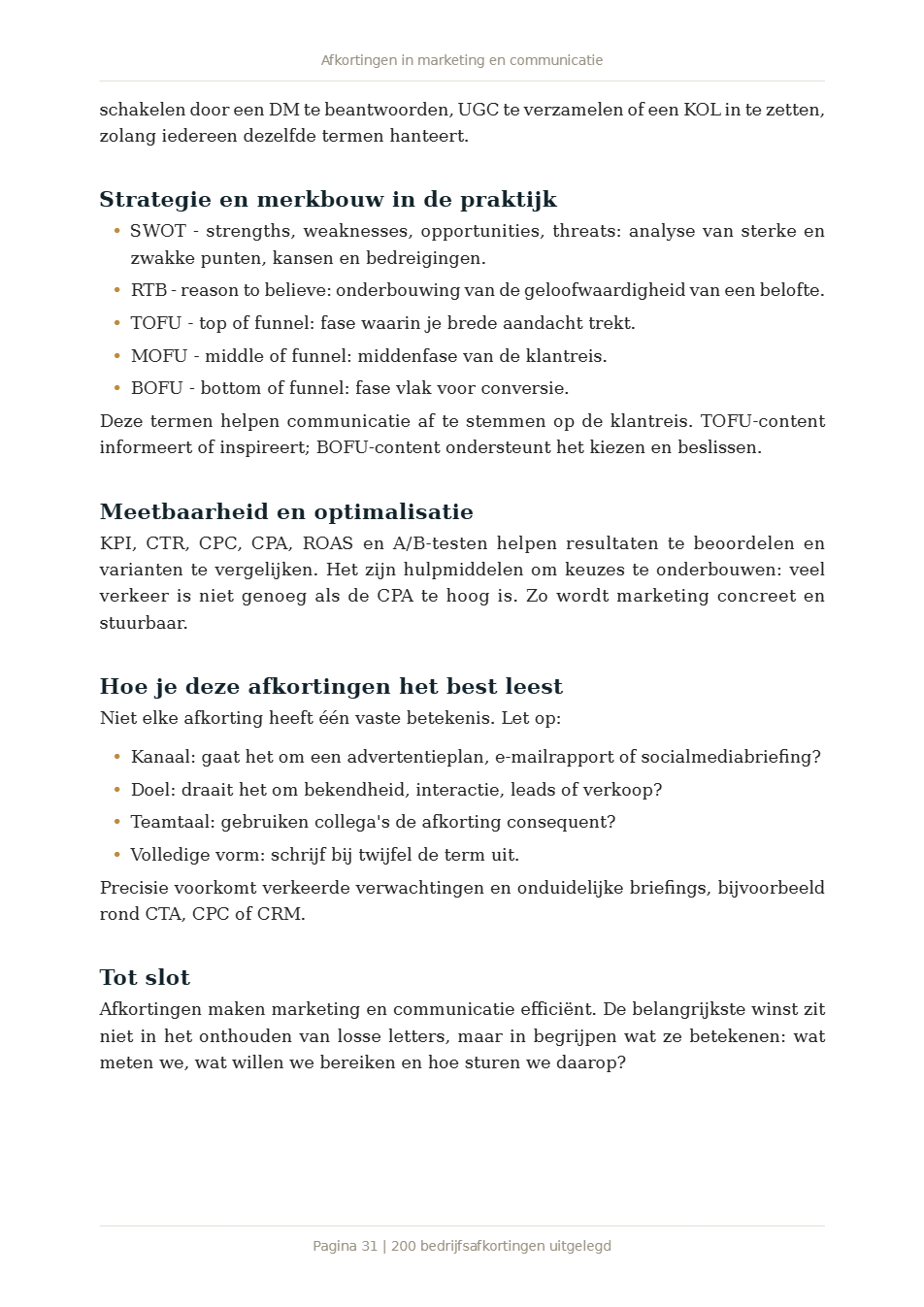Pagina 3 van 200 bedrijfsafkortingen uitgelegd
