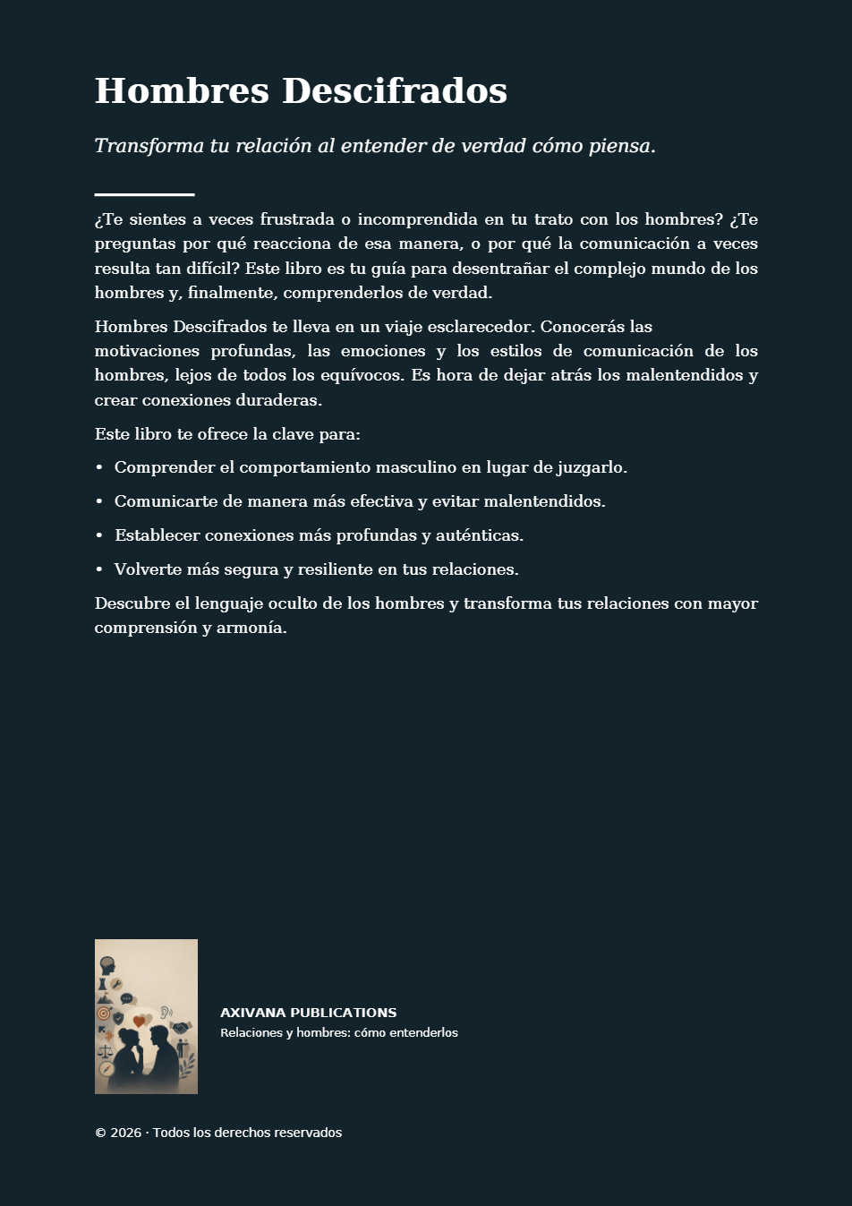 Contraportada de Hombres Descifrados