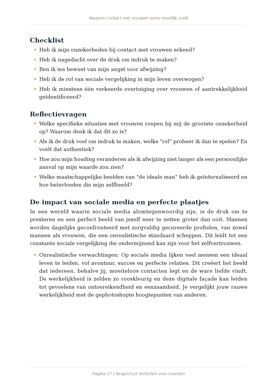 Pagina 1 van Respectvol Verleiden voor mannen