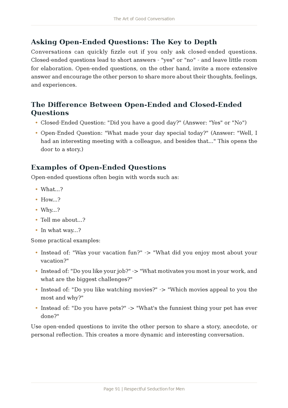 Page 2 of Respectful Seduction for Men