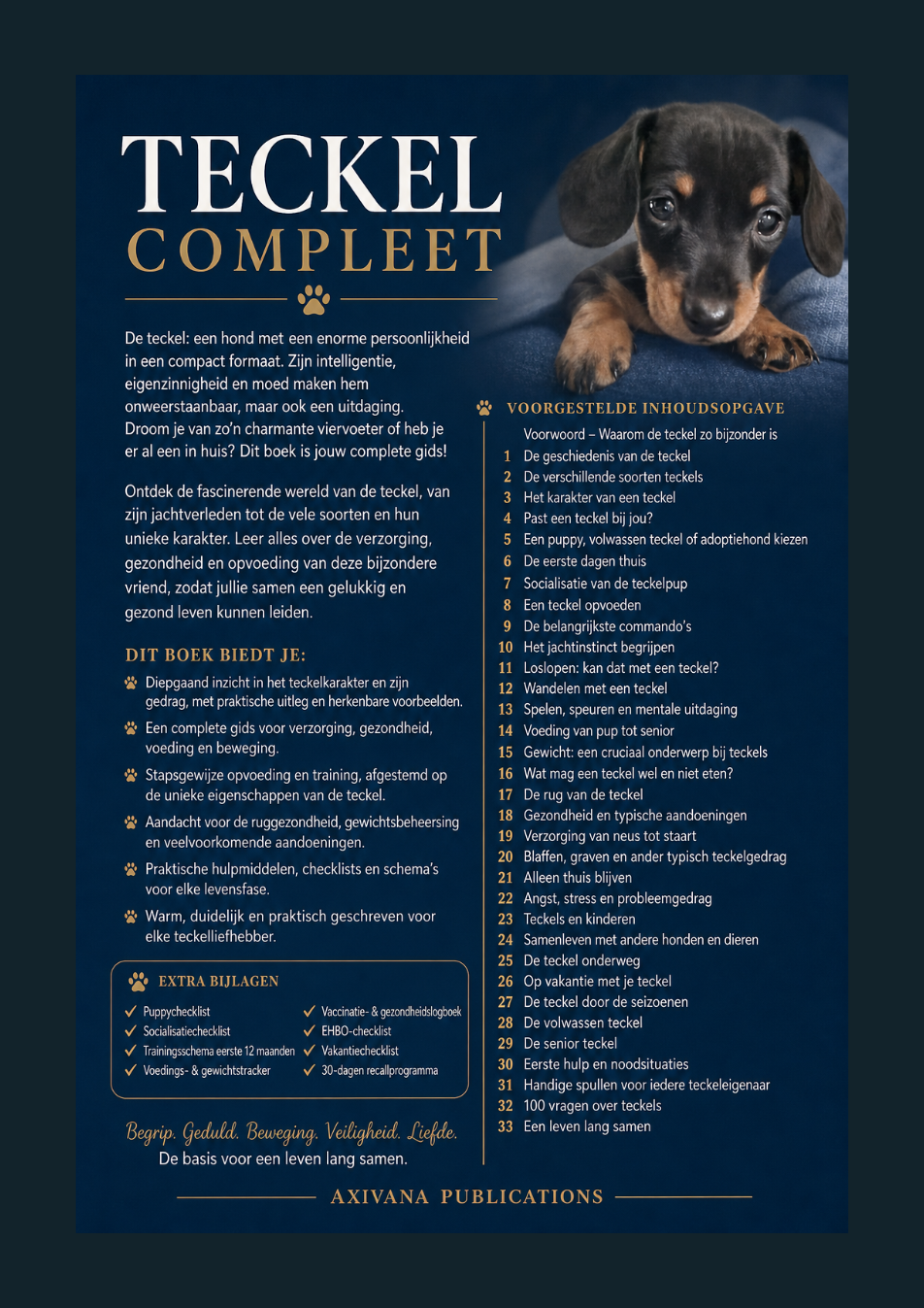 Achterflap van Teckel Compleet