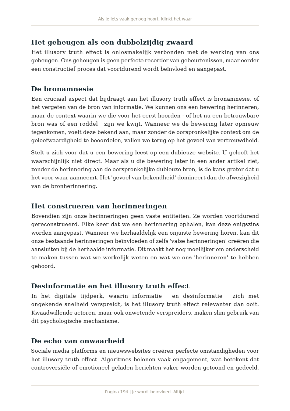 Pagina 1 van Je wordt beïnvloed. Altijd.