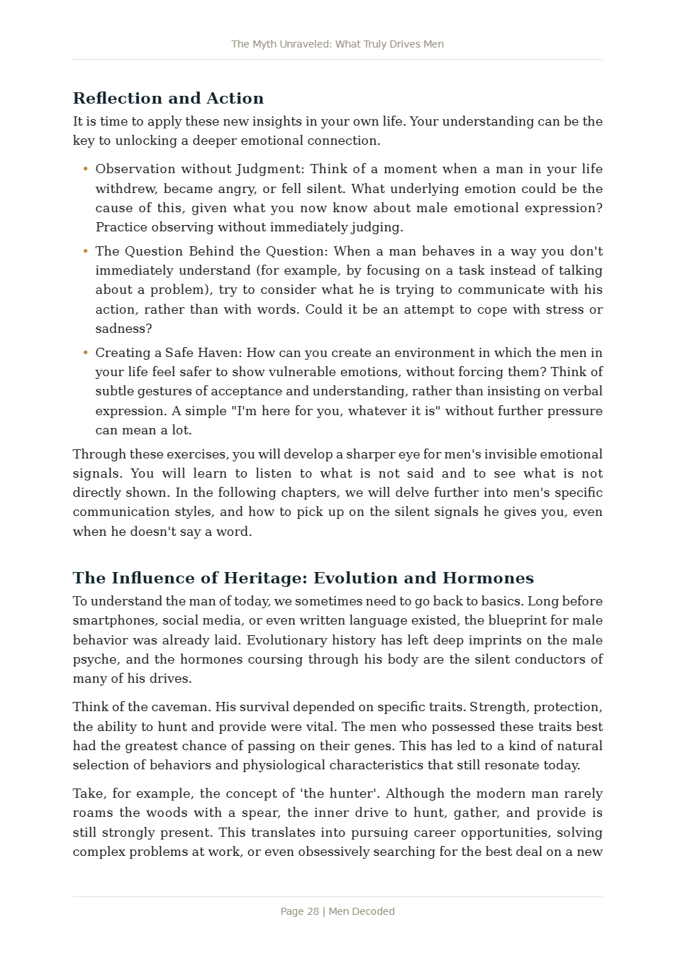 Page 1 of Men Decoded